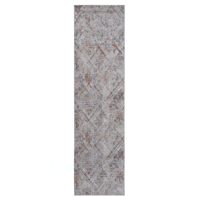 Collection 2X8 Geometric Runner Rug