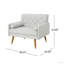 CLUB CHAIR, Button-Tufted Refined Upholster