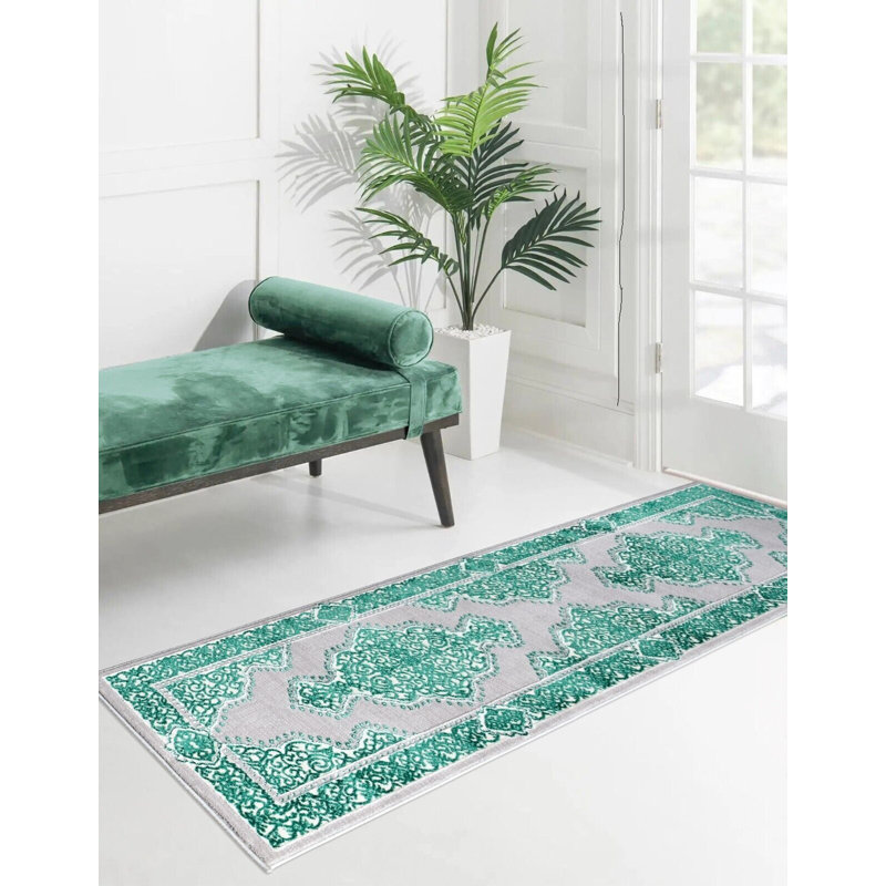 Brackney Floral Area Rug, Runner 60 x 220cm