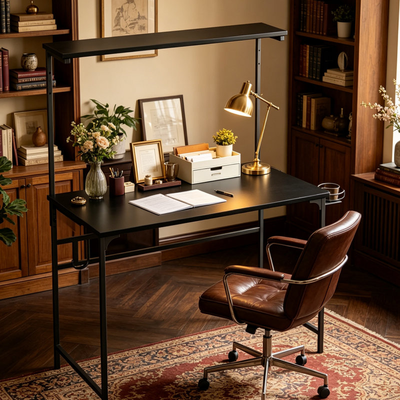 Steel Computer Desk, Black
