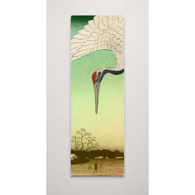 Cranes at Minase River (1857) - art mural sur toile