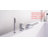 Waterfall Tub Faucet, Deck mount Bathtub Faucet with Handheld Shower-64611791