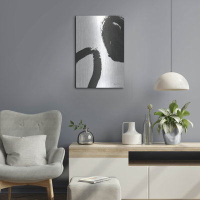 Luxe Metal Art 'Inky 2' by Farida Zaman Metal Wall Art, 16" x 24"