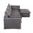 Modular Sectional Sofa Couch With Movable Ottoman