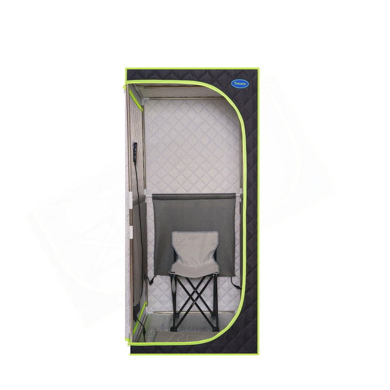 Portable Plus Type Full Size Far Infrared Sauna Tent. Spa, Detox ,Therapy And Relaxation At Home.Larger Space,Stainless Steel Pipes Connector Easy To Install, With FCC Certification