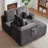 Left L Shaped Sectional Couch (Gray)-61732554