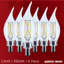 4 Watt CA10 LED Candelabra Base Clear 3500K CCT 120 Volt-7727342-7727890-7727888
