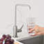 STYLISH Single Handle Pull Down Stainless Steel Kitchen Faucet with Cold Water Tap-75412396