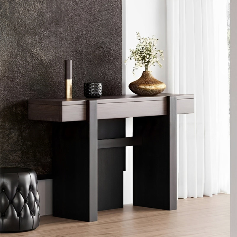 Console Retro Elegant Art, H 33,46 po x l 39,37 po x P 13,78 po