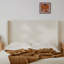 Structure de lit plateforme Lit tapissier à oreilles / design tapissier / 52,3 po de hauteur avec tête de lit / simplicité / minimaliste / sans sommier-1972354334