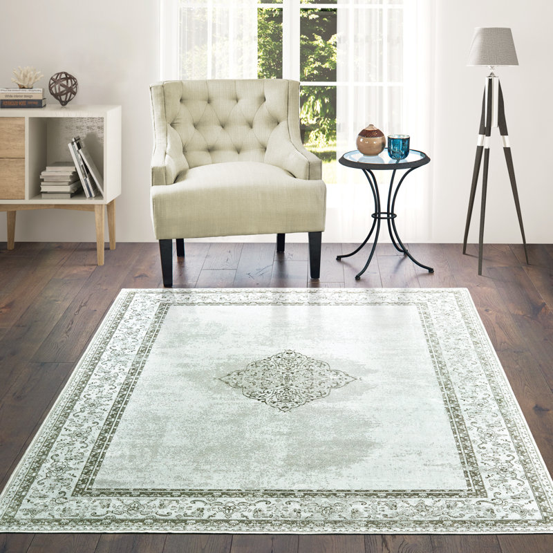 Tapis oriental argenté Sewell, Rectangle de 10 pi x 14 pi