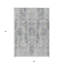 Tapis extérieur lavable floral gris et noir 5 pi x 8 pi