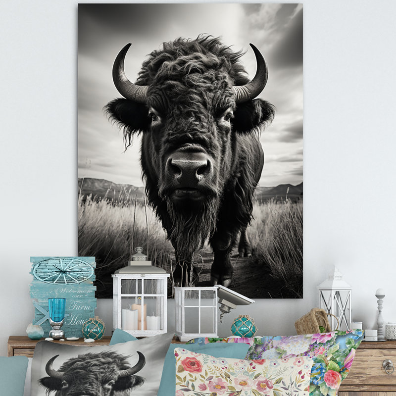 Bison Tales Of The Prairies - animaux, impressions sur toile, Toile tendue, H 20 po x l 12 po x P 1 po