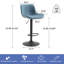 Tabouret de bar rembourré Lougene-277264449