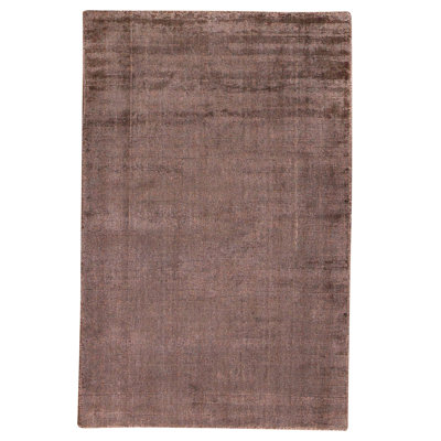 Hand Knotted Area Rug in Charcoal
