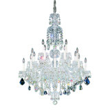 Olde World 25 - Light Glass Chandelier