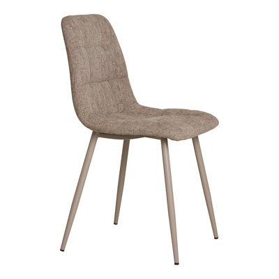Komatke 50cm H Polyester Upholstered Parsons Chair in Grey