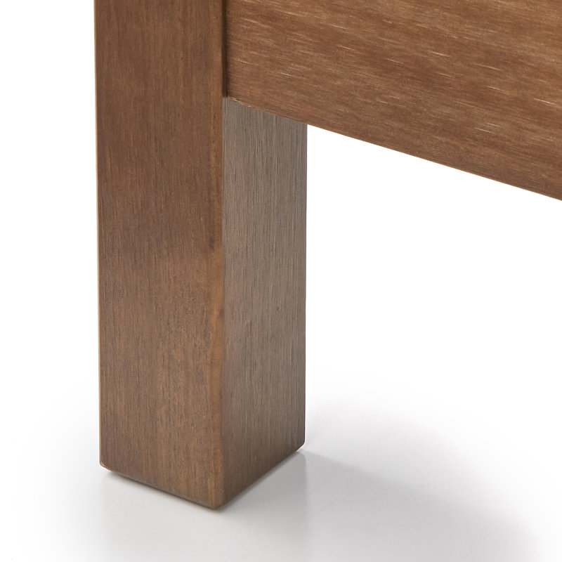 Rangely Queen Low Profile Platform Bed, Walnut