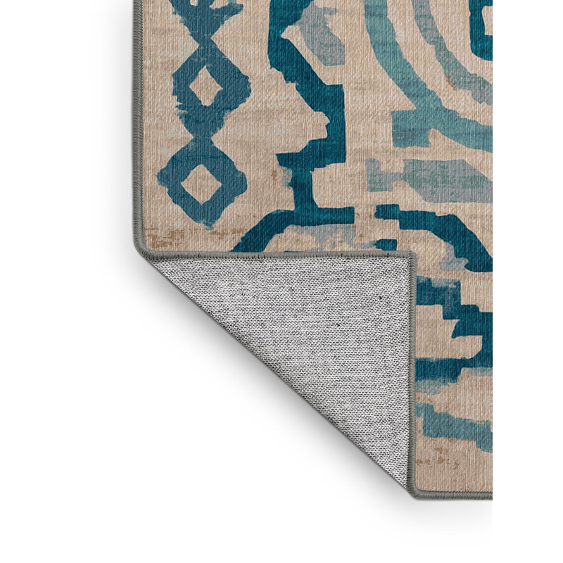 Tapis gris lavable à la machine, Rectangle 6 pi x 9 pi