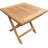 Square Teak Solid Wood Foldable Outdoor Side Table , 20 " W 20 " D
