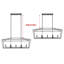 Luminaire suspendu linéaire 7 lumières style campagnard