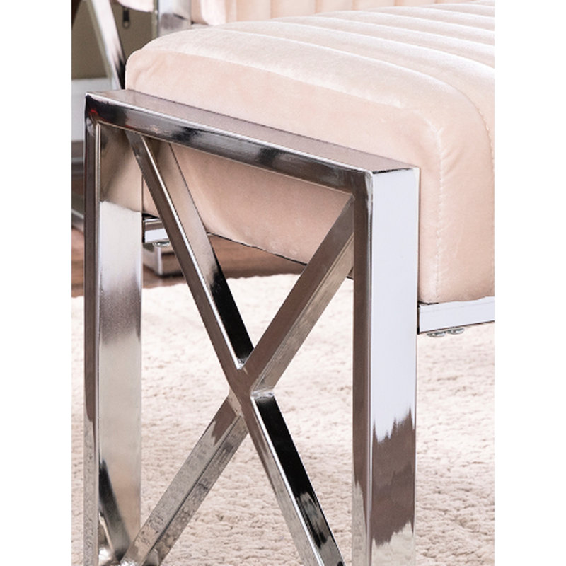 Le velours multifonctionnel - champagne avec, polyvalent pour différentes pièces colorées avec cadre, ajoute une touche glamour à votre espace de vie