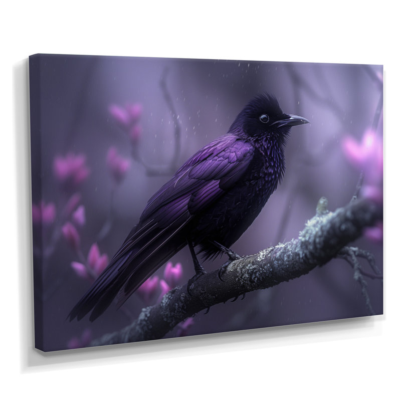 Girardi - Décoration murale oiseau, H 34 po x l 44 po x P 1,5 po, Toile tendue
