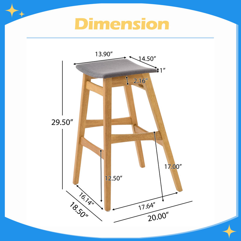 Tabouret de bar, Natural