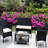 4 Piece Outdoor Spirit - With Engaging Beige Cushions Pc Patio Cushioned , 2 Armchairs, Tempered Glass Table Cup Keep Your Drinks Warm Outdoors-1368338315-1368338313