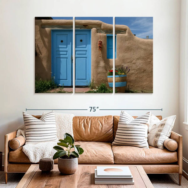 Lilie Blue Taos House, H 42 po x l 65 po