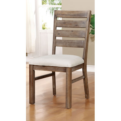 Drishya 19.5'' H Upholstered Acacia Side Chair