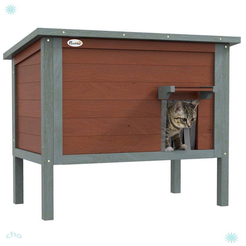 Maison d'extérieur pour chat, maison pour chat en bois