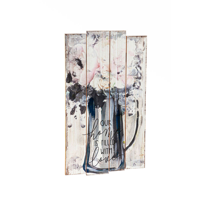 Décoration murale en bois peint