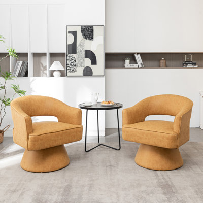 Fauteuil demi-tonneau pivotant de 28 po Kenzlee
