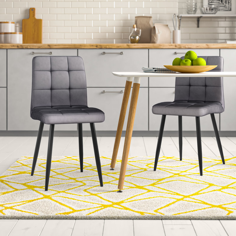 Coffield 50cm H Upholstered Side Chair, Grey