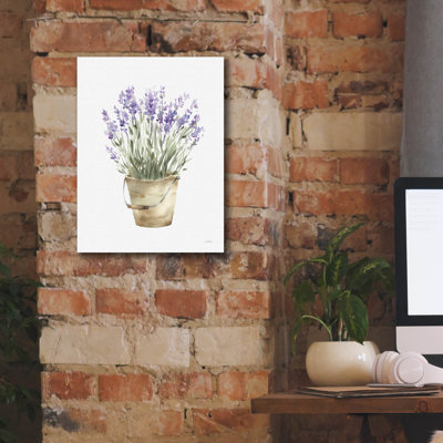 Epic Graffiti 'Potted Lavender'  by Katrina Pete Canvas Wall Art, 26" x 34"