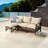 Canapé modulaire de patio avec coussins Ajai
