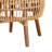 Modern Bohemian Natural Rattan Tall Lounge Chair