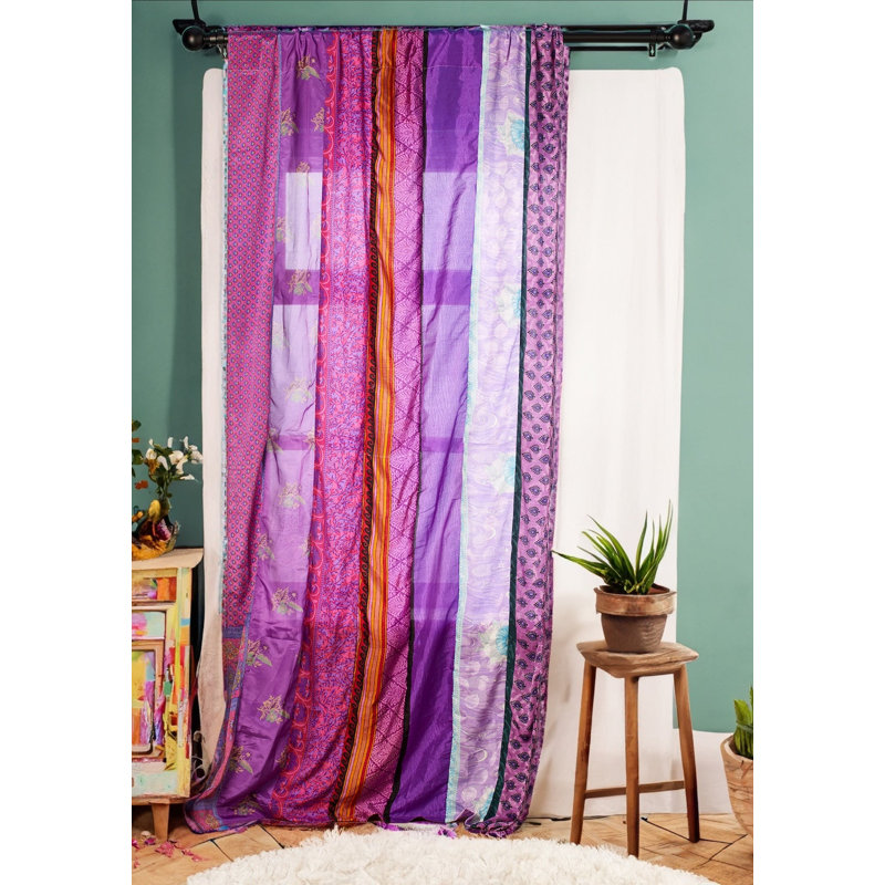Caua Polyester Blend Sheer Curtain Single Panel