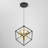 1 - Light Gold/Black LED Sphere Pendant