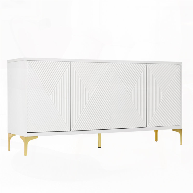 Buffet 60 po avec 4 portes Radiant, Beige