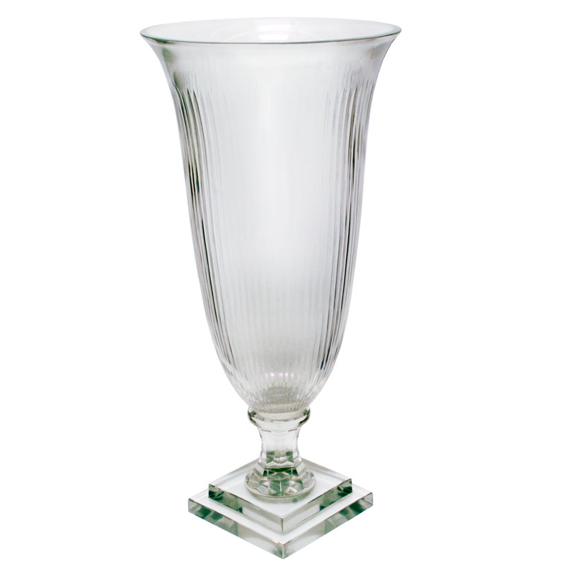 Vase de plancher coupé à rayures Jhonson