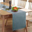 Chemin de table - bleu / gris - essuyable, épais, campagnard, rustique, intérieur / extérieur