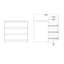 Razhane 77cm W 3 - Drawer Chest of Drawers