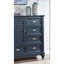 Mobilier de chambre à coucher avec poignées rondes en ardoise de style transitionnel 1pc