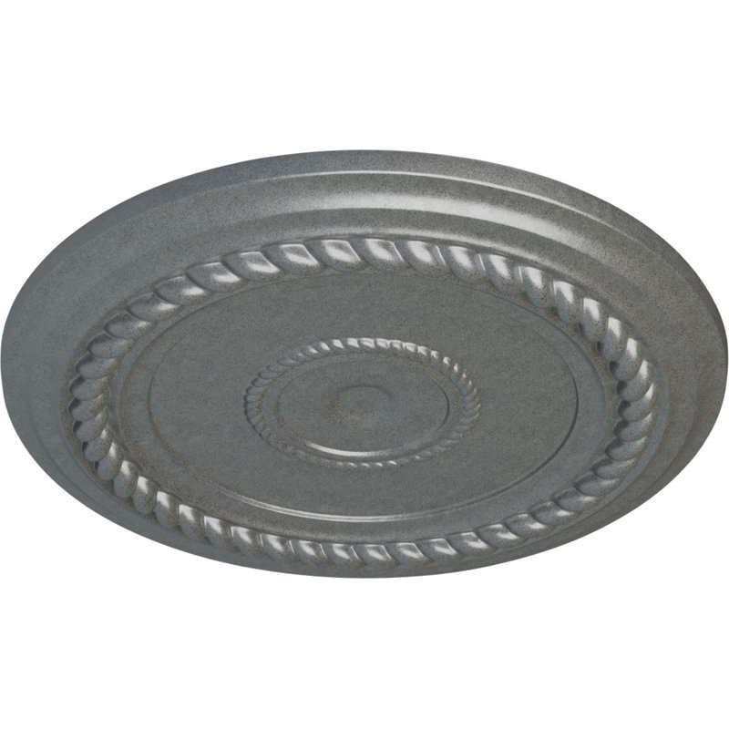 Médaillon de plafond H 19,625 po x l 19,625 po Alexandria, Platinum