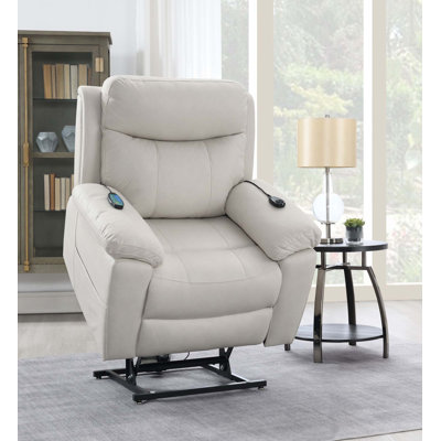 Fauteuil inclinable électrique poli en microfibre