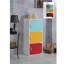 Armoire de rangement polyvalente fermée Hodedah 3 portes pour la maison ou le bureau, arc-en-ciel