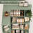 73.9" H Corner Bookcase 6 Tier L-Shaped Bookshelf-1965124307