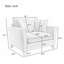 Fauteuil surdimensionné en chenille 46,9 po